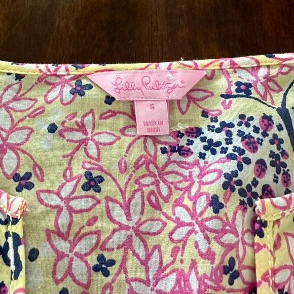 Lilly Pulitzer yellow, Starfruit tunic top. - Picture 2 of 6